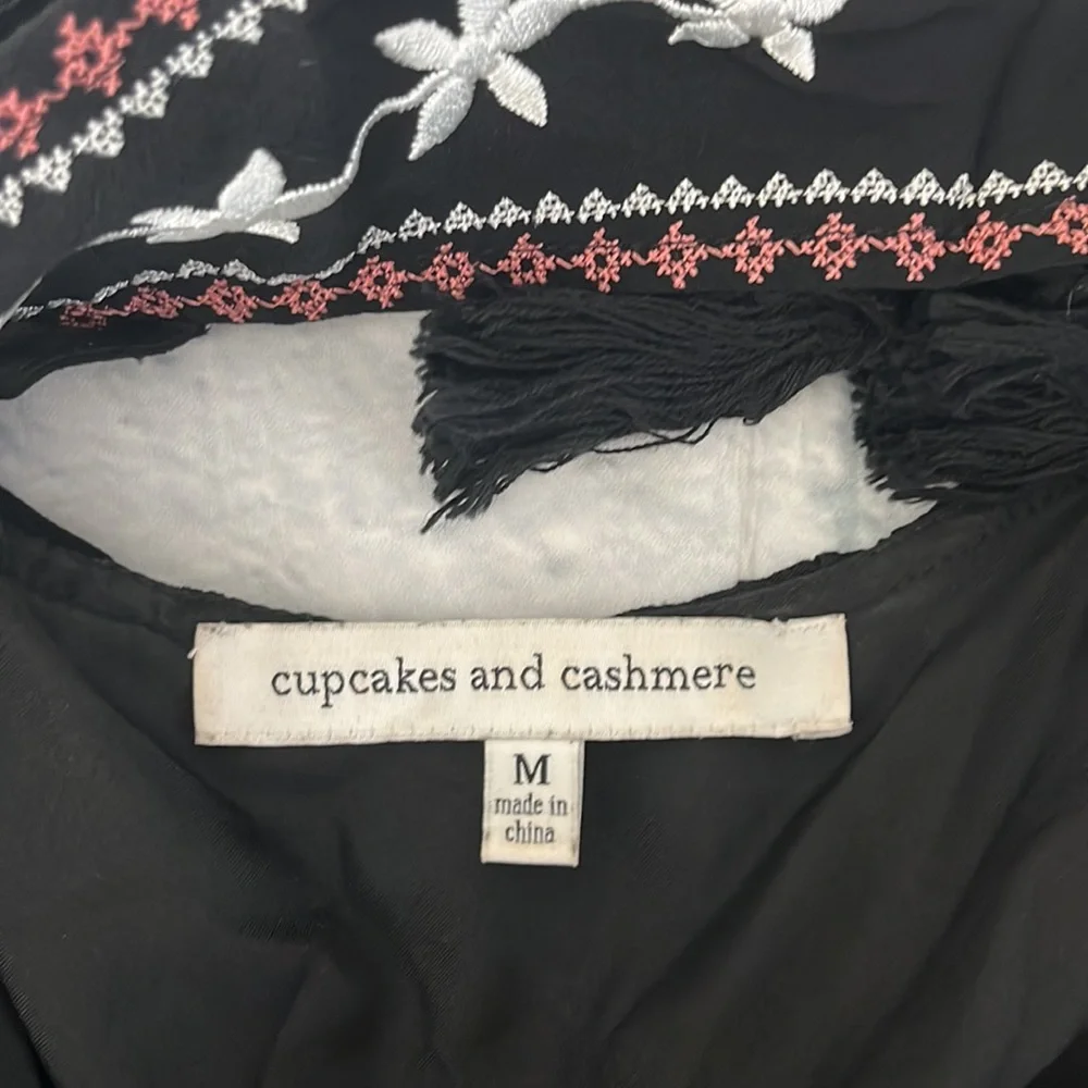 Cupcakes & Cashmere Zeus Black Dress Sz M — image 7 of 8